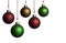 Five Christmas Ornaments