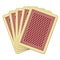 Five closed playing cards - vintage playing cards vector illustration
