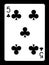 Five of Clubs playing card,
