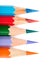 Five colored pencil line