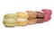 Five colourful Macaroons