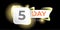 Five days to go countdown black horizontal banner design template. 5 days to go sale announcement black banner, label