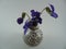 Five flowers of Viola sororia in vase
