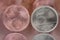 Five Forint and Euro Cent Coin Reverse close-up