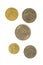 Five French Coins