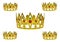 Five gold crowns