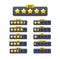 Five golden star review rate of customer feedback