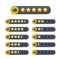 Five golden star review rate, customer feedback