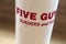 Five Guys Soda Cup Filled with Soda