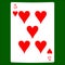 Five hearts. Card suit icon , playing cards symbols