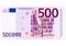 Five hundred euro banknote