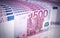 Five hundred euro banknotes