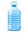 Five liter water bottle container with handle