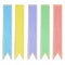 Five mulberry paper ribbons colors for banner