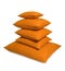 Five orange pillows