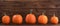 Five orange pumpkins