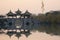 five palivion bridge, a key sense of Slender West Lake, in yangzhou city, CHINA.