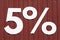 Five percent