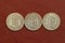 Five pesetas spain old coins