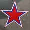Five-pointed star as emblem of the modern Russian army aboard a military helicopter