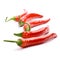 Five red chilly peppers