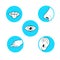 Five senses methods of perception, taste sight touch smell soun