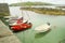 Five Small Boats at a Dock, Lewis, Scotland