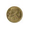 Five spanish peseta coin 1984 reverse