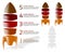 Five stage rocket infographic