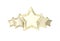 Five star rating golden emblem
