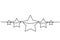 Five stars customer product rating review icon