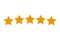 Five stars customer product rating - vector