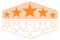 Five stars different size flat and outline. Feedback customer rating review icon
