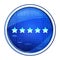 Five stars rating icon futuristic blue round button vector illustration