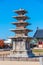 Five-storey pagoda at Jeongnimsa Temple Site in Buyeo, Republic of Korea
