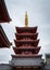 five storey pagoda of Sensoji SensÅ-ji Temple, Asakusa, Tokyo.