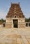 Five storeyed East Gopura, Pattabhirama Temple, Hampi, Karnataka. View from west.