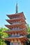 Five storied Buddhist pagoda at Daigoji temple.