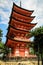 Five-storied Pagoda Gojunoto, Toyokuni Shrine Senjokaku, Miyajima, Hiroshima, Japan
