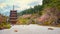 Five storied pagoda at Seiryu-ji Buddhist temple in Aomori, Japan