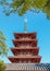 Five SToried Pagoda at Shitennoji Temple in Osaka
