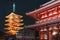 Five-Story Pagoda in Asakusa Sensoji Temple - Tokyo, Japan