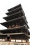 five-story pagoda of Horyu ji in Nara