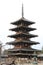 five-story pagoda of Horyu ji in Nara