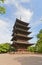 Five-story pagoda of Toji Temple in Kyoto. UNESCO site