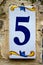 Five - street number