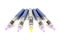 Five syringe pens