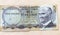 Five Turkish liras on paper. obsolete money
