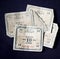 Five very old Italian ten lire banknotes of 1943