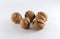 Five walnut all together